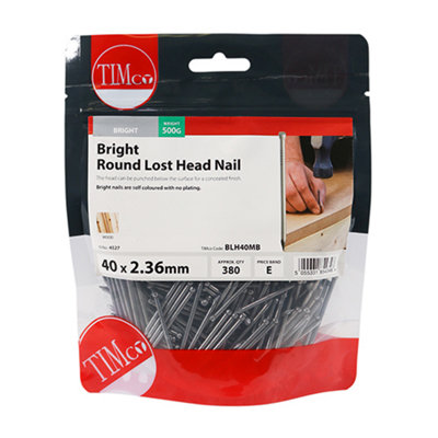TIMCO Round Lost Head Nails Bright - 40 x 2.36