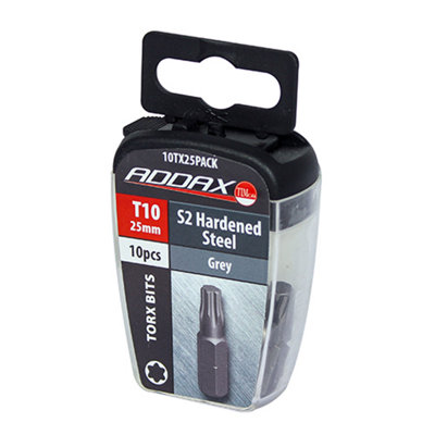 Timco - S2 Driver Bits - TX (Size TX10 x 25 - 10 Pieces)