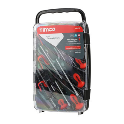 Timco - Screwdriver Set (Size 9pcs - 9 Pieces)