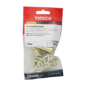 Timco - Security Door Chain - Electro Brass (Size 44mm - 1 Each)