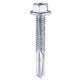 TIMCO Self-Drilling Heavy Section Silver Drill Screw- 5.5 x 100 (100pcs)
