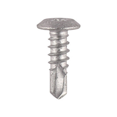 TIMCO Self-Drilling Metal Framing Low Profile Pan Head Exterior Silver Screws - 4.8 x 16