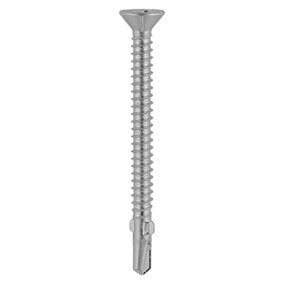 TIMCO Self-Drilling Wing-Tip Steel to Timber Light Section A2 Stainless Steel Bi-Metal Drill Screw - 4.8 x 38 (200pcs)