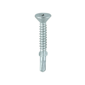 TIMCO Self-Drilling Wing-Tip Steel to Timber Light Section Exterior Silver Screws  - 4.8 x 38 (200pcs)