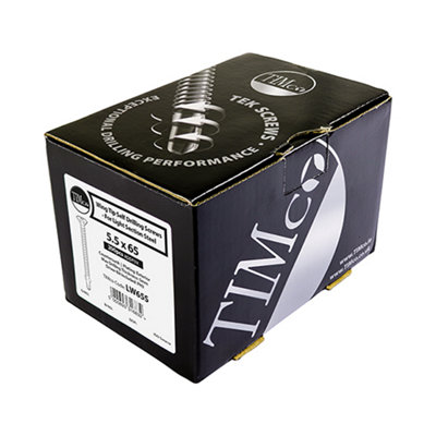 TIMCO Self-Drilling Wing-Tip Steel to Timber Light Section Exterior Silver Screws  - 5.5 x 85
