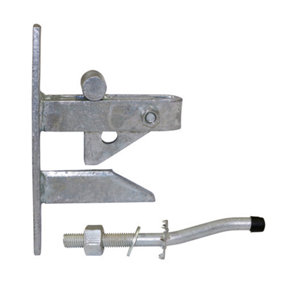 TIMCO Self Locking Gate Catch With Cranked Striker Hot Dipped Galvanised