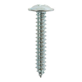 TIMCO Self-Tapping Flange Head Silver Screws - 8 x 1/2 (16pcs)