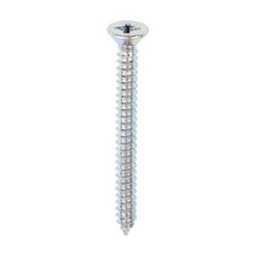 Timco - Self-Tapping Screws - PZ - Countersunk - Zinc (Size 10 x 2 - 200 Pieces)