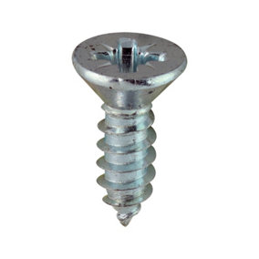 Timco - Self-Tapping Screws - PZ - Countersunk - Zinc (Size 6 x 1/2 - 200 Pieces)