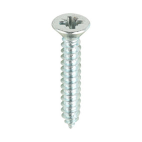 Timco - Self-Tapping Screws - PZ - Countersunk - Zinc (Size 8 x 1 - 200 Pieces)