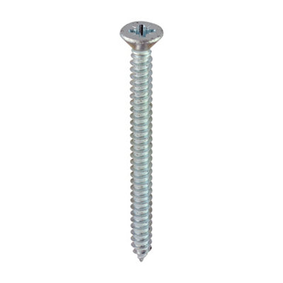 Timco - Self-Tapping Screws - PZ - Countersunk - Zinc (Size 8 x 2 - 200 Pieces)