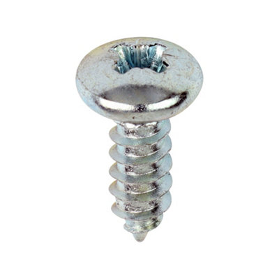 Timco - Self-Tapping Screws - PZ - Pan - Zinc (Size 10 x 1/2 - 200 Pieces)