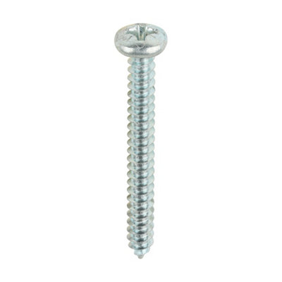 Timco - Self-Tapping Screws - PZ - Pan - Zinc (Size 8 x 1 1/2 - 200 Pieces)