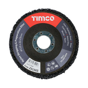 TIMCO Set of Nylon Stripping & Preparation Discs - 115 x 22.23 - Pack of 10