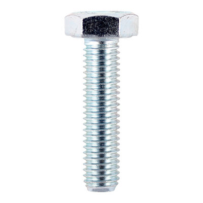 Timco - Set Screws - Grade 8.8 - Zinc (Size M12 x 100 - 50 Pieces)