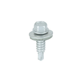 TIMCO Sheet Steel Stitching Screws A2 Stainless Steel Bi-Metal with EPDM Washer - 6.3 x 22 (100pcs)