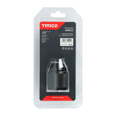TIMCO Single Handed Keyless Chuck - 1/2" - 5