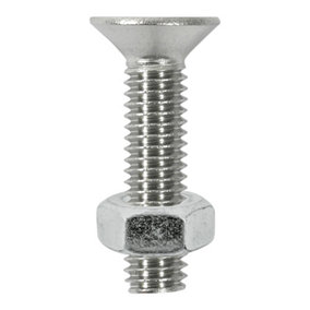 Timco - Socket Screws & Hex Nuts - Countersunk - Stainless Steel (Size M6 x 16 - 8 Pieces)