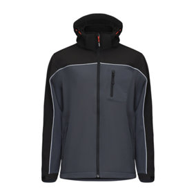 Timco - Soft Shell Jacket - Grey/Black (Size Large - 1 Each)