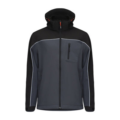 Timco - Soft Shell Jacket - Grey/Black (Size X Large - 1 Each)