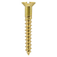 TIMCO Solid Brass Countersunk Woodscrews - 2 x 3/8