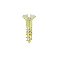 TIMCO Solid Brass Countersunk Woodscrews - 4 x 1/2