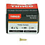 TIMCO Solid Brass Countersunk Woodscrews - 4 x 1/2