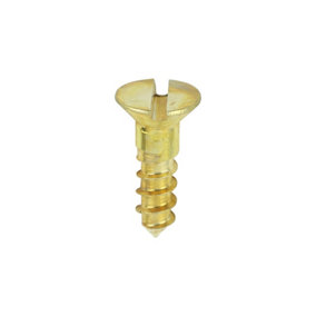 TIMCO Solid Brass Countersunk Woodscrews - 6 x 1/2