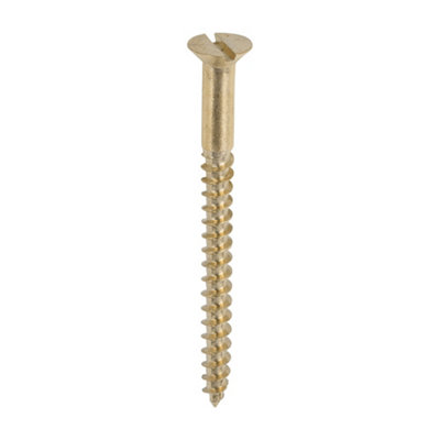 TIMCO Solid Brass Countersunk Woodscrews - 8 x 2 (200pcs)