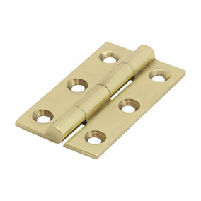 TIMCO Solid Drawn Brass Hinges Polished Brass - 50 x 28 (2pcs)