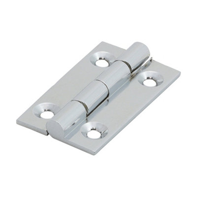 TIMCO Solid Drawn Brass Hinges Polished Chrome - 38 x 22