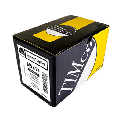 Timco - Spring Toggles - Zinc (Size M3 x 50 - 100 Pieces)