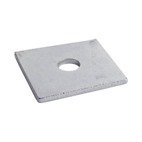 TIMCO Square Plate Washers Silver - M10 x 50 x 50 x 3