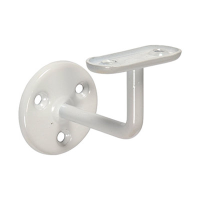 Timco - Steel Handrail Bracket - White (Size 63mm - 1 Each)