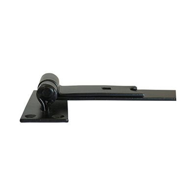 TIMCO Straight Band & Hook On Plates Hinges Black - 300mm