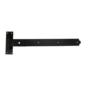 TIMCO Straight Band & Hook On Plates Hinges Black - 400mm