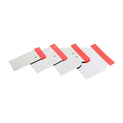 Timco - Surface Preparation Filling Scraper Set (Size 4pcs - 4 Pieces)