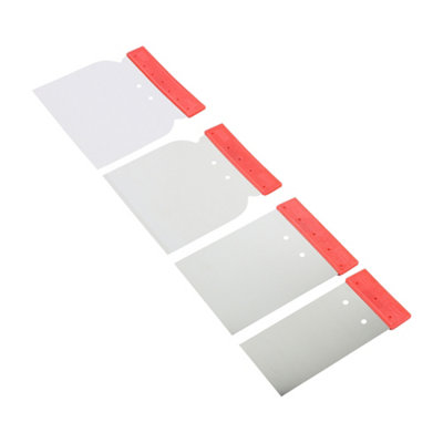 Timco - Surface Preparation Filling Scraper Set (Size 4pcs - 4 Pieces)