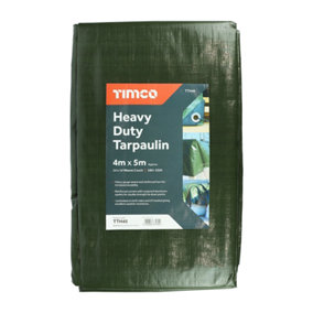 Timco - Tarpaulin - Heavy Duty (Size 4 x 5m - 1 Each)