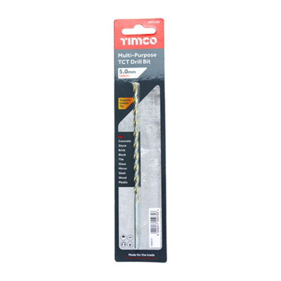 Timco - TCT Multi-Purpose Drill Bit (Size 5.0 x 150 - 1 Each)