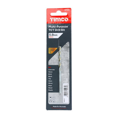 Timco - TCT Multi-Purpose Drill Bit (Size 5.0 x 85 - 1 Each)