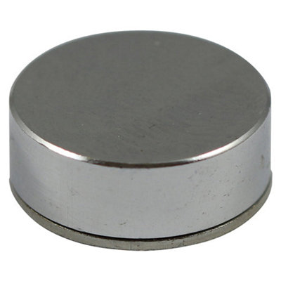 Timco - Threaded screw cover - Solid Brass - Polished Chrome (Size 16mm - 40 Pieces)