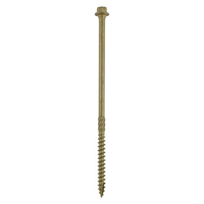 Timco - Timber Frame Construction & Landscaping Screws - Hex - Exterior - Green Organic (Size 6.7 x 150 - 250 Pieces)