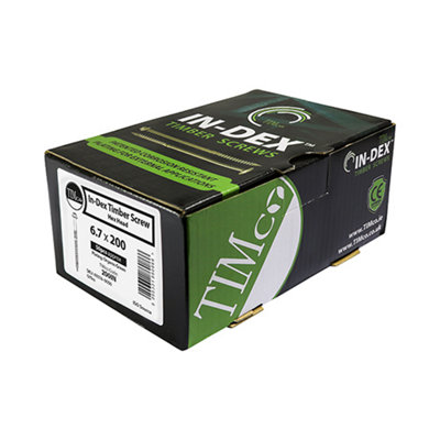 TIMCO Timber Screws Hex Flange Head Exterior Green - 6.7 x 60 (50pcs)