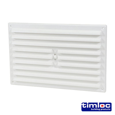 Timco - Timloc Internal Plastic Hit and Miss Louvre Grille Vent - White - 1209W (Size 260 x 170 - 1 Each)