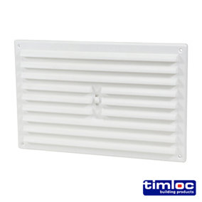Timco - Timloc Internal Plastic Hit and Miss Louvre Grille Vent - White - 1209W (Size 260 x 170 - 1 Each)