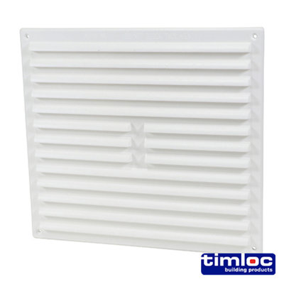 Timco - Timloc Internal Plastic Hit and Miss Louvre Mini Grille Vent - White - 1219W (Size 166 x 85 - 1 Each)