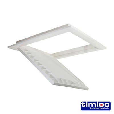 Timco - Timloc Loft Access Door - Hinged - White - 1169 (Size 562 x 662 - 1  Each)