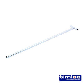 Timco - Timloc Slotted Loft Door Operating Metal Pole (Size 600mm - 1 Each)