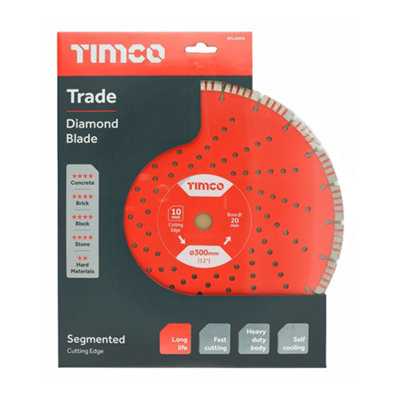 TIMCO Trade Diamond Blade Segmented - 300 x 20.0